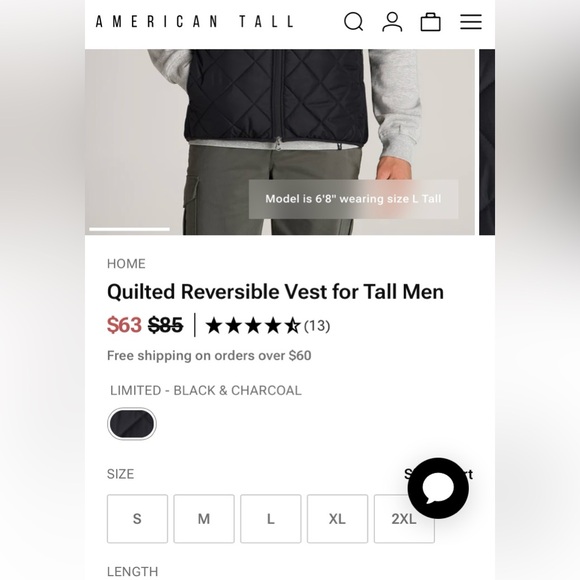 Reversible Vest NWOT - Picture 14 of 14